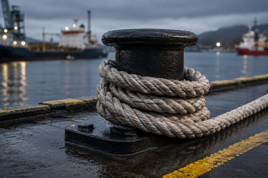 Fortøyningstrosser og fortøyningsliner for skip og havn
